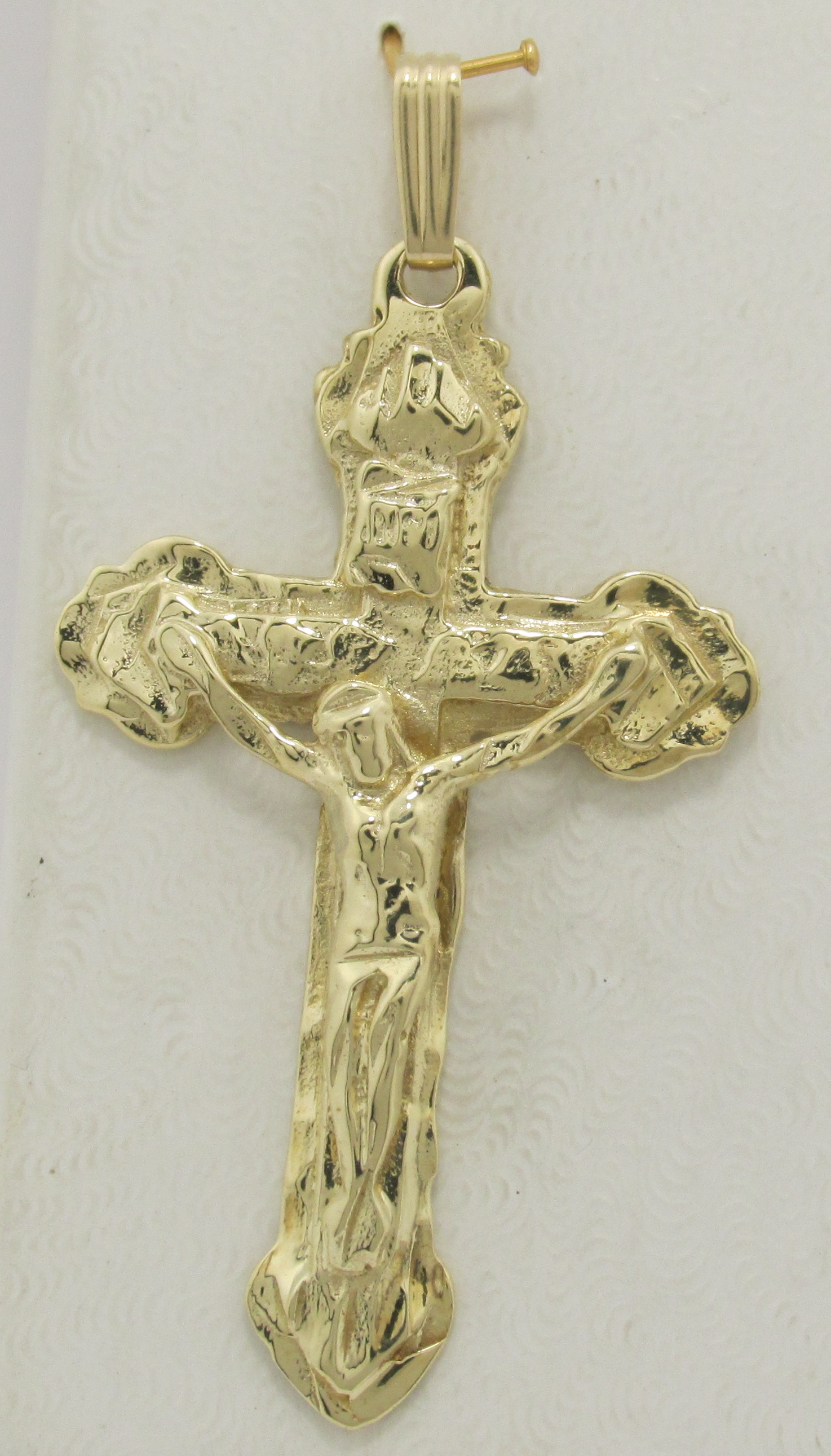 Solid Large Crucifix Cross In 14k Yellow Gold Pendant 7 84 Grams Exquisite Designs Inc